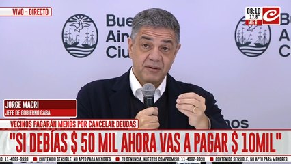 Jorge Macri presentó un plan para que los vecinos regularicen sus deudas