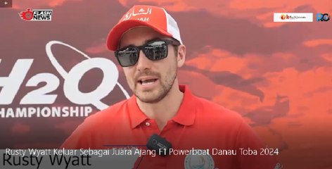 Rusty Wyatt Keluar Sebagai Juara Ajang F1 Powerboat Danau Toba 2024