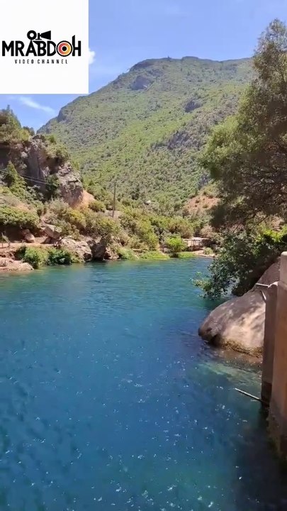 الموقع السياحي أقشور نواحي شفشاون شمال المغرب...The tourist site of Akchour, the district of Chefchaouen, northern Morocco