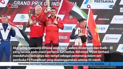 Rusty Wyatt Pembalap Debutan Dari Sharjah Team Berhasil Memenangi  F1 Powerboat Danau Toba 2024