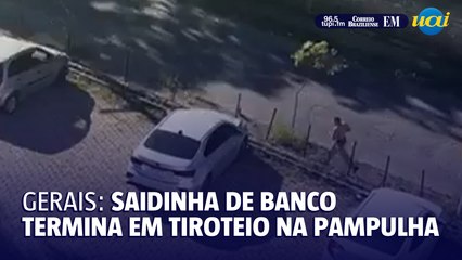 Saidinha de banco termina em tiroteio e perseguição na Pampulha