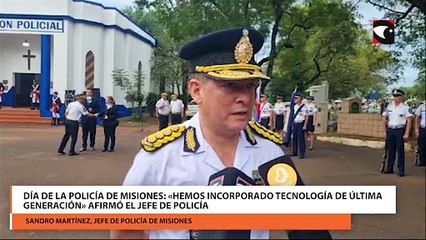 Download Video: Día de la Policía de Misiones «hemos incorporado tecnología de última generación» afirmó el Jefe de Policía