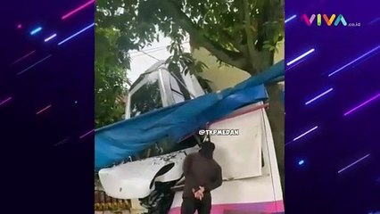 Kronologi Porsche Nyangkut di Pagar Polrestabes Medan