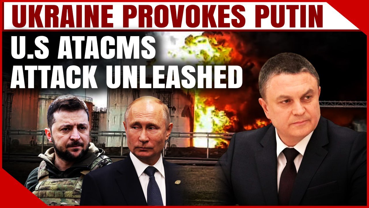 Putin Retaliates With Drone Strikes After U.S Sent ATACMS Set Ablaze Russia's Luhansk Oil Facility