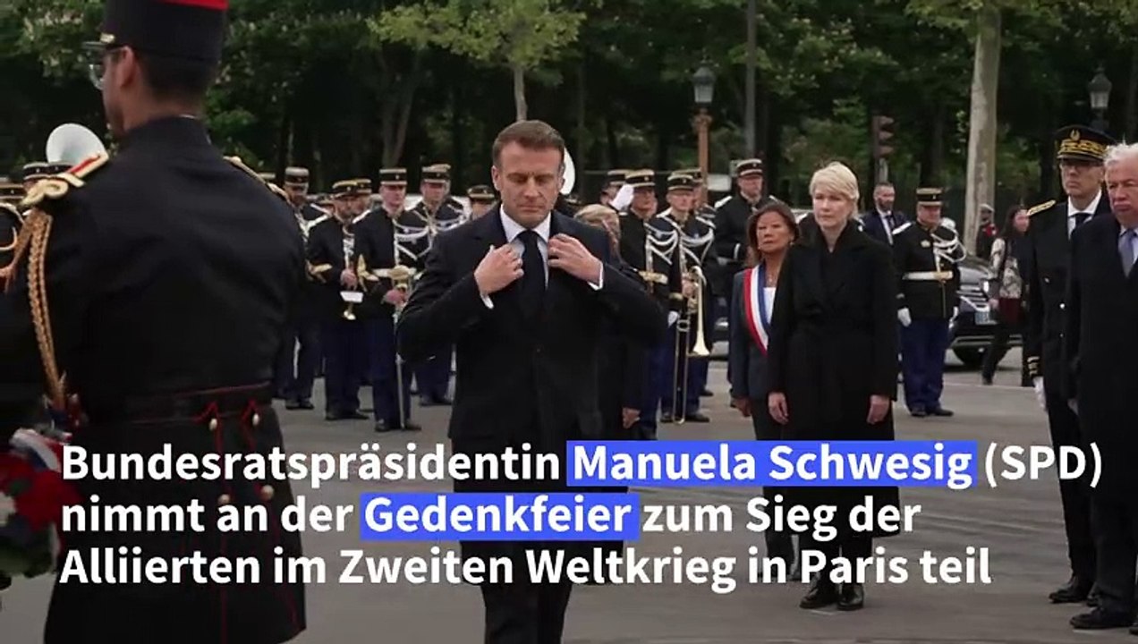 Bundesratspräsidentin Schwesig bei Gedenken an Sieg der Allierten in Paris