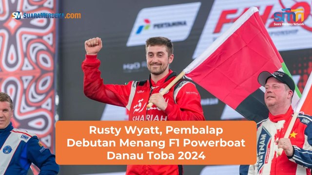 Rusty Wyatt, Pembalap Debutan Menang F1 Powerboat Danau Toba 2024