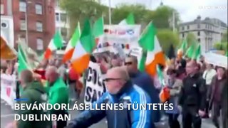 Bevándorlásellenes tüntetés Dublinban