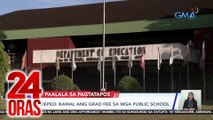 DepEd - Bawal ang grad fee sa mga public school | 24 Oras