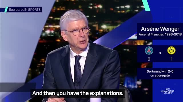 Wenger slams misfiring PSG after Dortmund loss