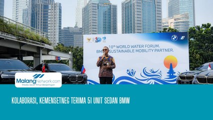 Kolaborasi, KEMENSETNEG Terima 51 Unit Sedan BMW