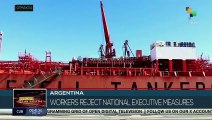 Argentina, workers reject national executive measures
