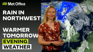 Met Office Evening Weather Forecast 08/05/24 - Cloud and rain in the north overnight