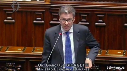 Giorgetti: confidente che aiuteremo categorie deboli anche nel 2025