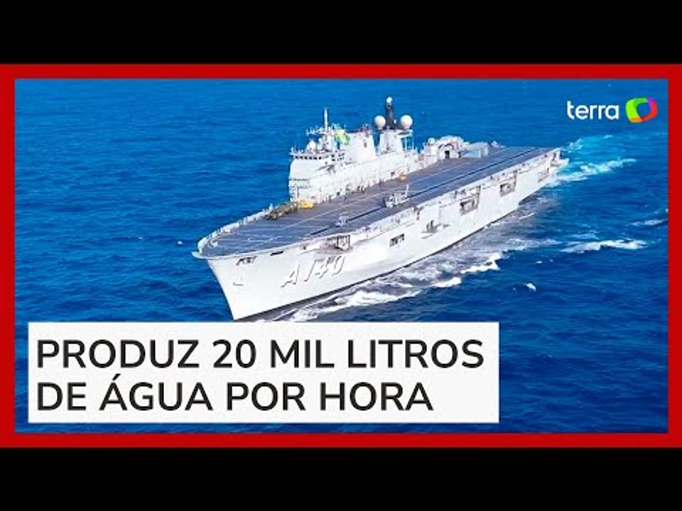 Marinha envia maior navio de guerra da América do Sul para o Rio Grande do Sul