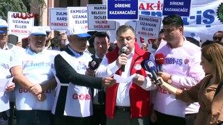Mamak Belediyesi’nin işten çıkarttığı 71 işçi eylem yaptı