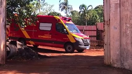 Após cair em buraco, homem é socorrido em obra no Cancelli
