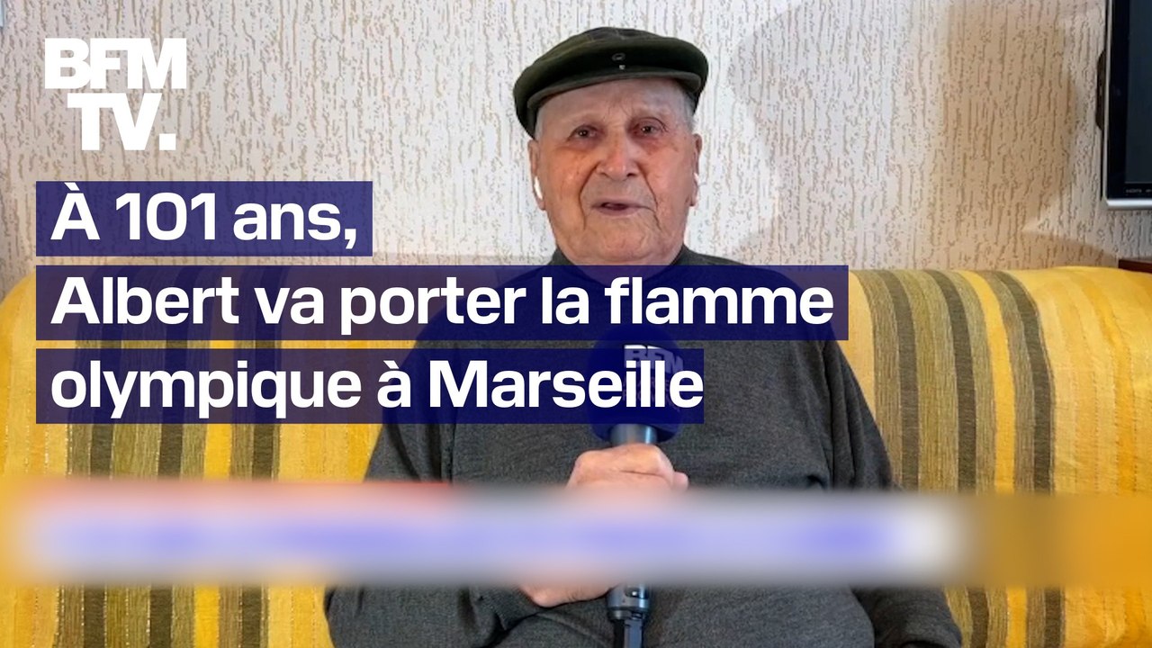 Albert Corrieri, Marseillais de 101 ans, va porter la flamme olympique à Marseille