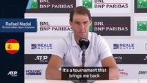 Nadal feeling good ahead of Italian Open