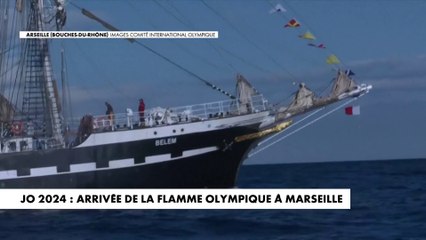 JO 2024 : arrivée de la flamme olympique à Marseille