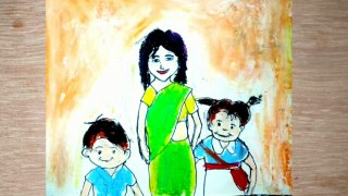 Happy Mother's day drawing 2024
