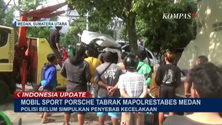 Mobil Sport Merek Porsche Tabrak Tembok Mapolrestabes Medan! Apa Penyebabnya?