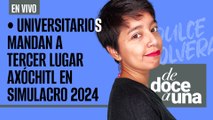 #EnVivo #DeDoceAUna ¬ Universitarios mandan a tercer lugar a Xóchitl en votación de Simulacro 2024