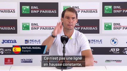 Rome - Nadal : "Tous les matches sont difficiles pour moi désormais"