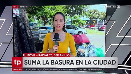 Basura permanece en las calles pese al acuerdo entre trabajadores de aseo urbano y la empresa Piraí