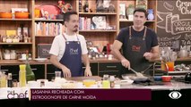 Lasanha recheada com estrogonofe de carne moída | Band Receitas