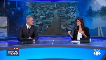 Água do Rio Taquari baixa e releva a devastação na região