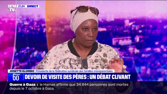 Devoir de visite des pères: La violence n'est pas toujours visible , explique Josette Elombo, présidente de la fédération syndicale des familles monoparentales