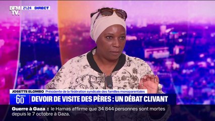 "Devoir de visite" des pères: "La violence n'est pas toujours visible", explique Josette Elombo, présidente de la fédération syndicale des familles monoparentales