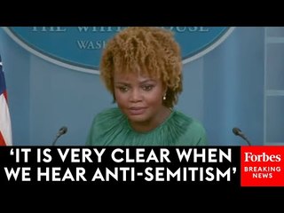 ‘Where Is The Line?’: Karine Jean-Pierre Pressed On Antisemitism Vs. Criticism Of Israeli Government