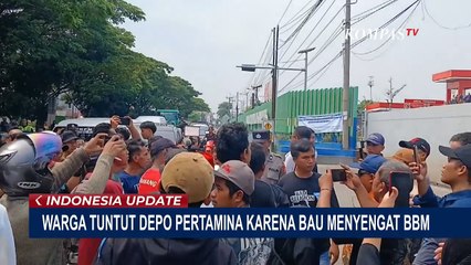 Bau BBM Menyengat, Warga Karawang Jabar Unjuk Rasa di Depo Pertamina Cikampek!