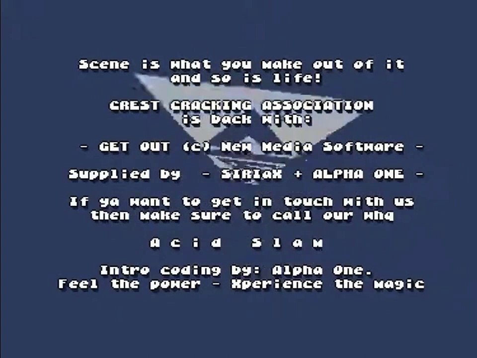 Amiga Cracktro - Get Out by Crest