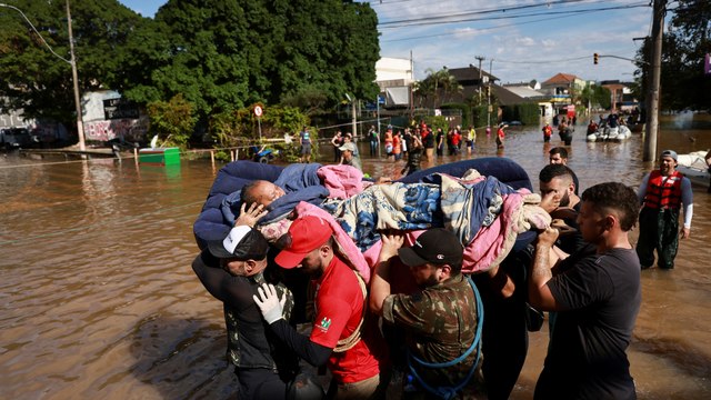 Damnificados en Porto Alegre