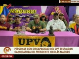 Militantes con discapacidad del GPPSB anuncian su respaldo a la candidatura de Nicolás Maduro