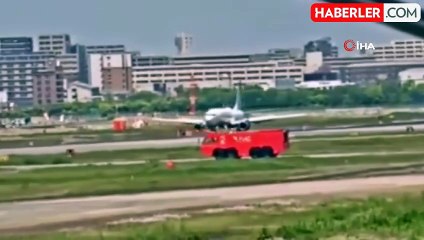 Japonya'da flap arızası yaşayan yolcu uçağı acil iniş yaptı