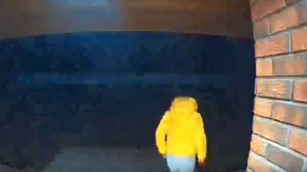 Doorbell camera captures woman getting trolled by icy ground