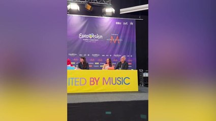 Israel’s Eden Golan applauded by journalists as she says Eurovision ‘safe for everyone’