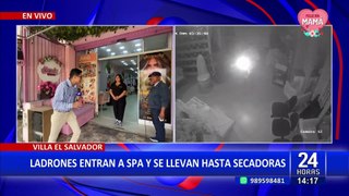 Villa el Salvador: delincuentes se llevan equipos por más de 20 mil soles de spa