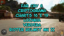 Far Cry 6 Criptograma Charts 16 & 19 Lozania verdera Rioter Helmet MK II