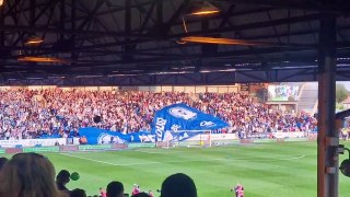 Peterborough United fans bring the noise ahead of the League One Play-Off semi-final against Oxford