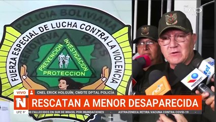 Coronel habla sobre menor secuestrada