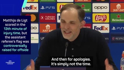 Скачать видео: Tuchel refuses to accept referee's apology