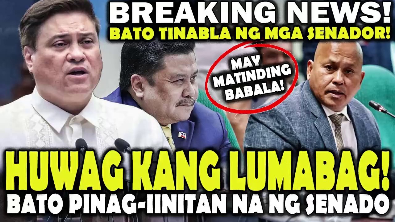 Bato TINABLA ng mga Senador! Zubiri PUMALAG NA may matinding BABALA.