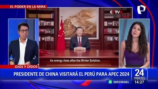 Canciller confirma llegada de presidente chino al Perú en noviembre