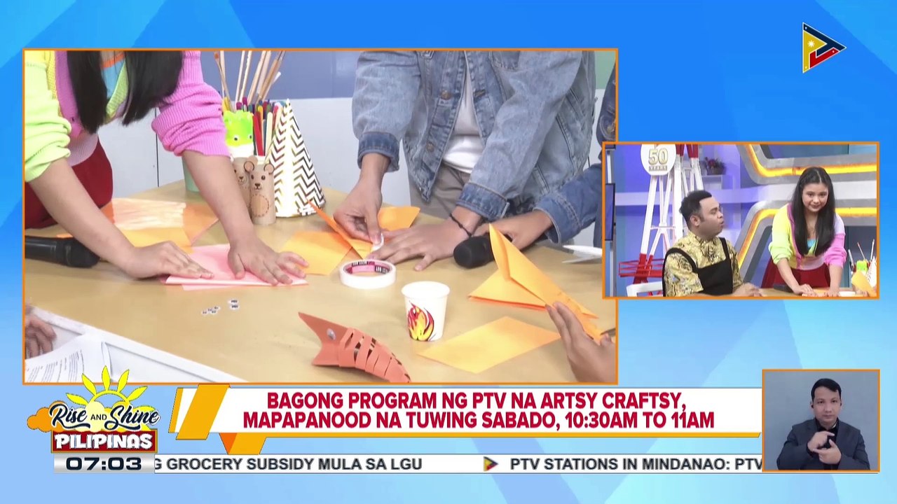 Bagong program ng PTV na Artsy Craftsy, mapapan...