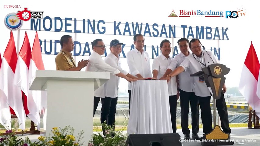 Presiden Jokowi Kunjungan Kerja ke Karawang untuk Resmikan Tambak
