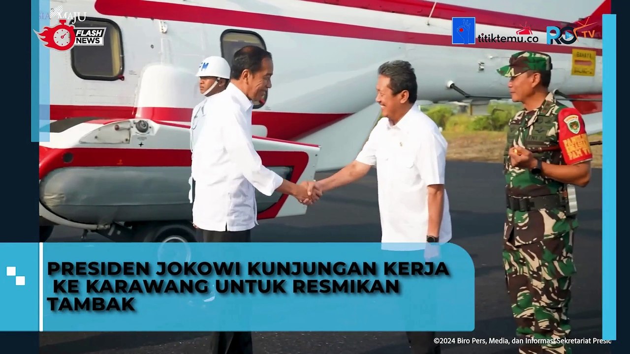 Presiden Resmikan Modeling Kawasan Tambak Budi Daya Ikan Nila Salin di Karawang
